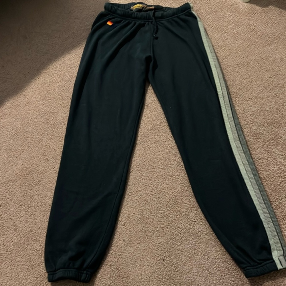 5 STRIPE SWEATPANTS - CHARCOAL